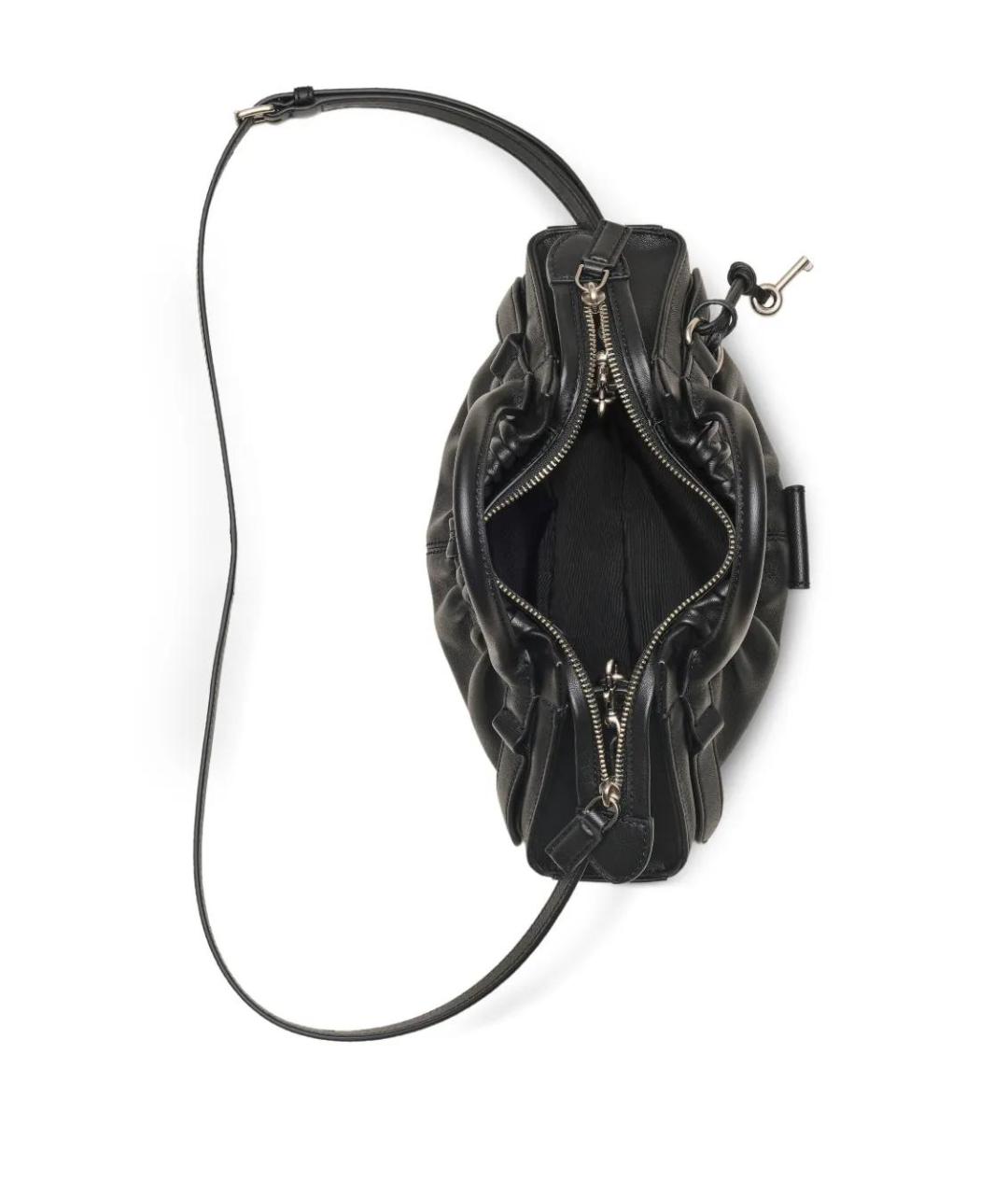 MARC JACOBS Черная кожаная сумка тоут, фото 5