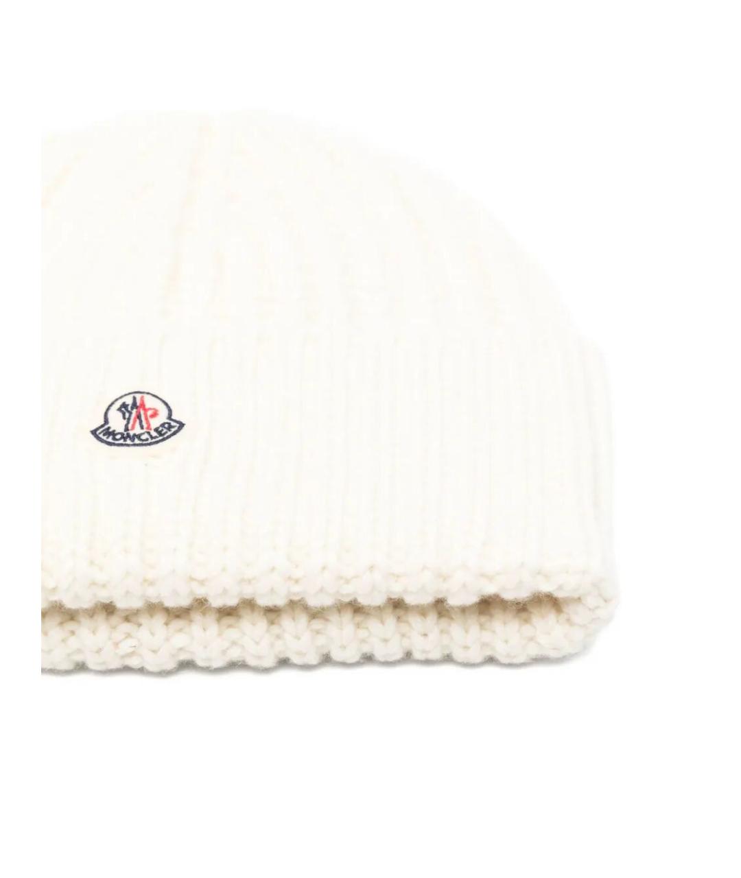MONCLER Бежевая шапка, фото 2