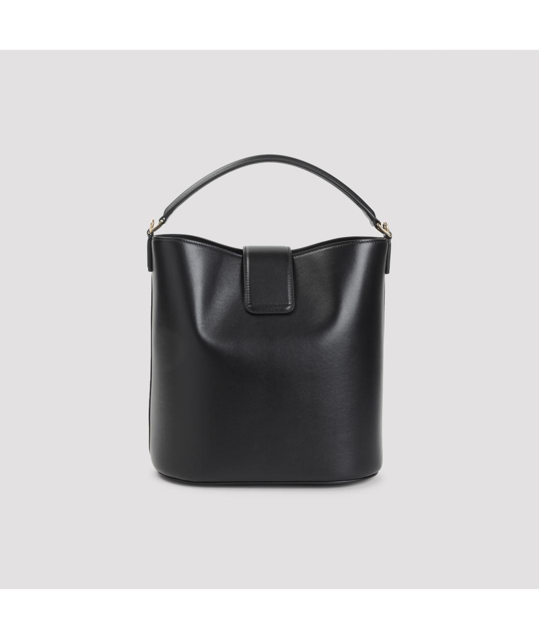 CELINE Черная кожаная сумка тоут, фото 3