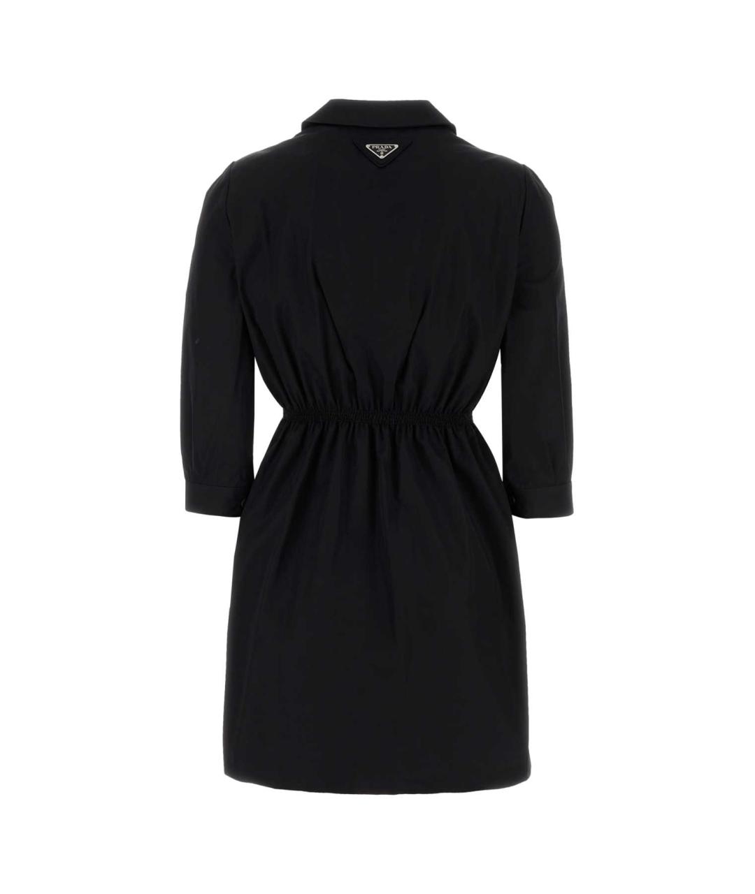 PRADA Черное хлопковое повседневное платье, фото 2