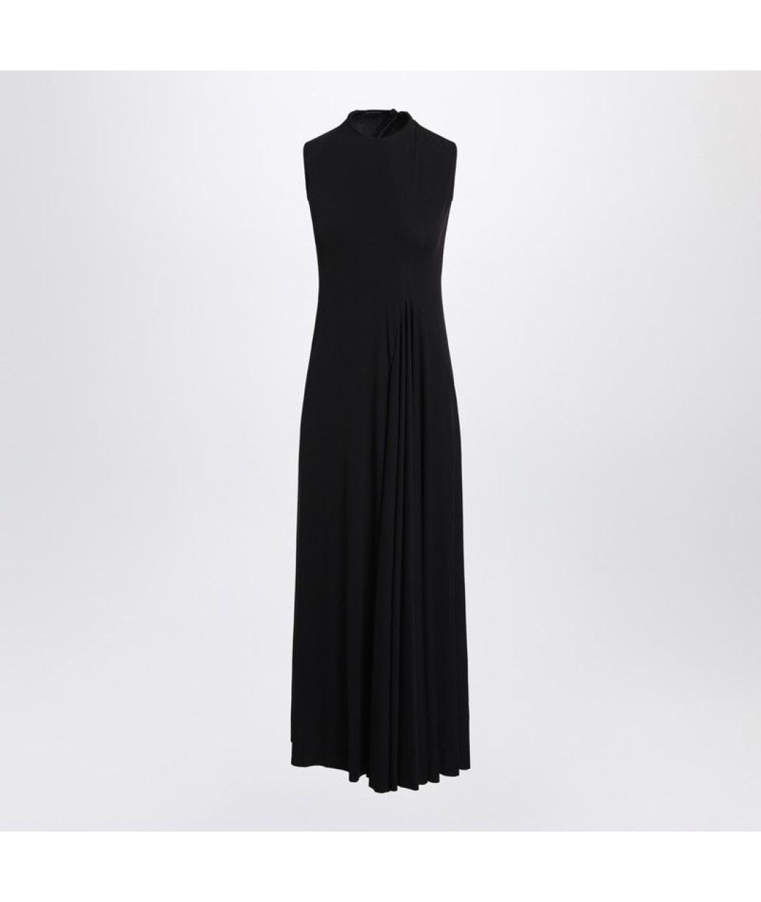 BALENCIAGA Черное вискозное повседневное платье, фото 3