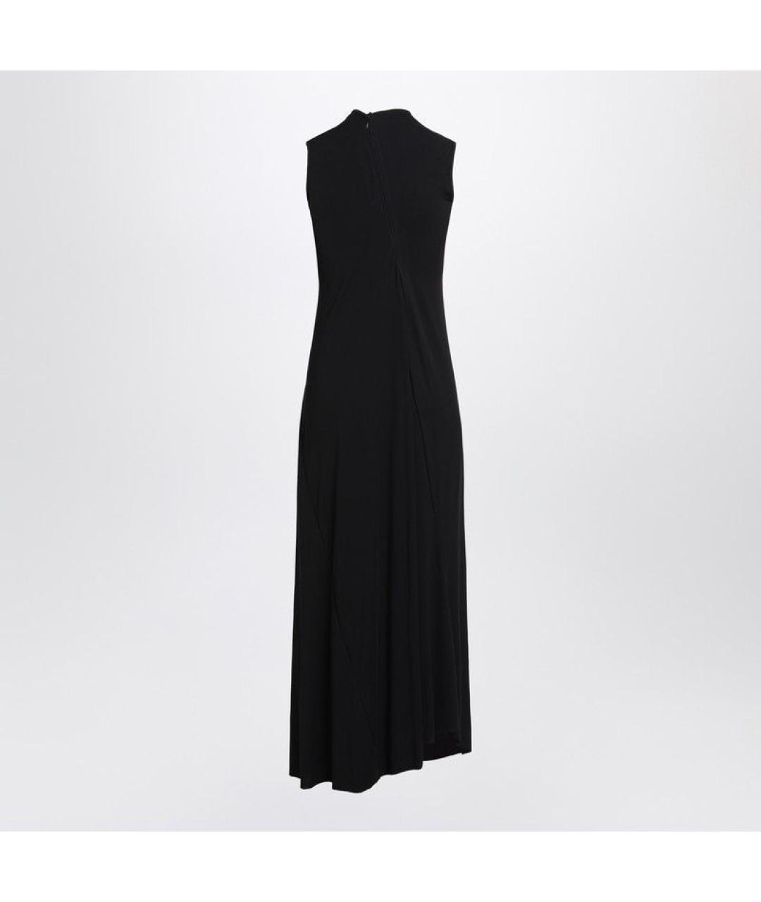 BALENCIAGA Черное вискозное повседневное платье, фото 2