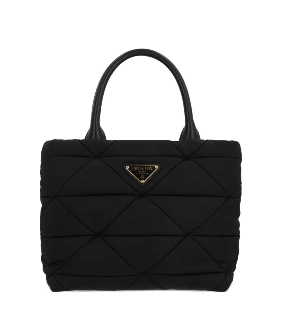 PRADA Черная синтетическая сумка тоут, фото 1