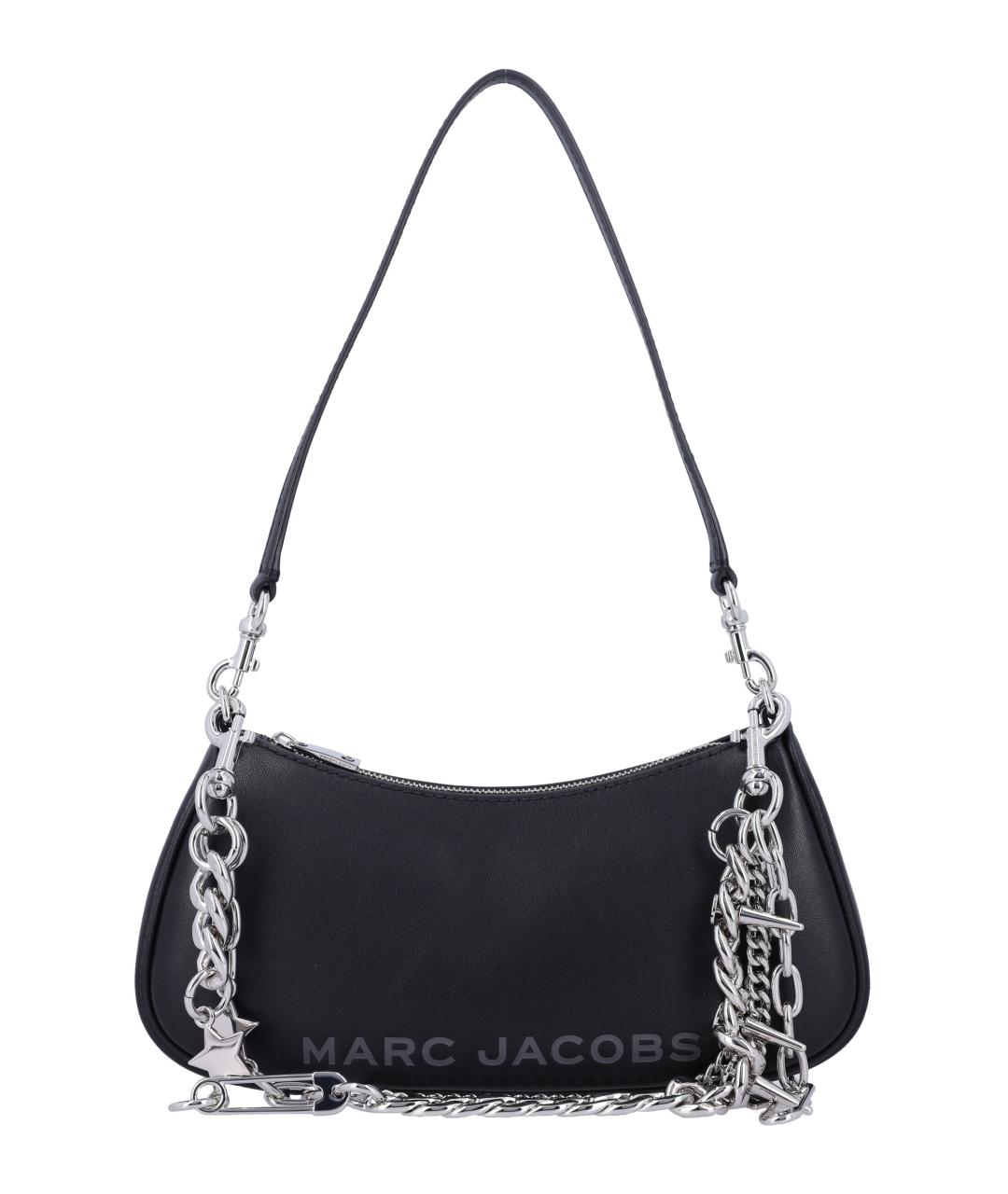 MARC JACOBS Черная кожаная сумка через плечо, фото 1