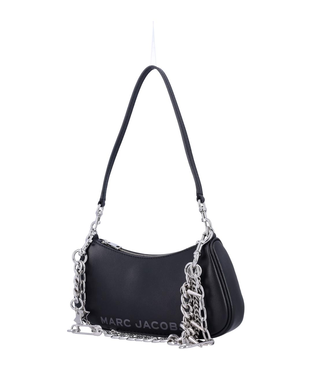 MARC JACOBS Черная кожаная сумка через плечо, фото 3
