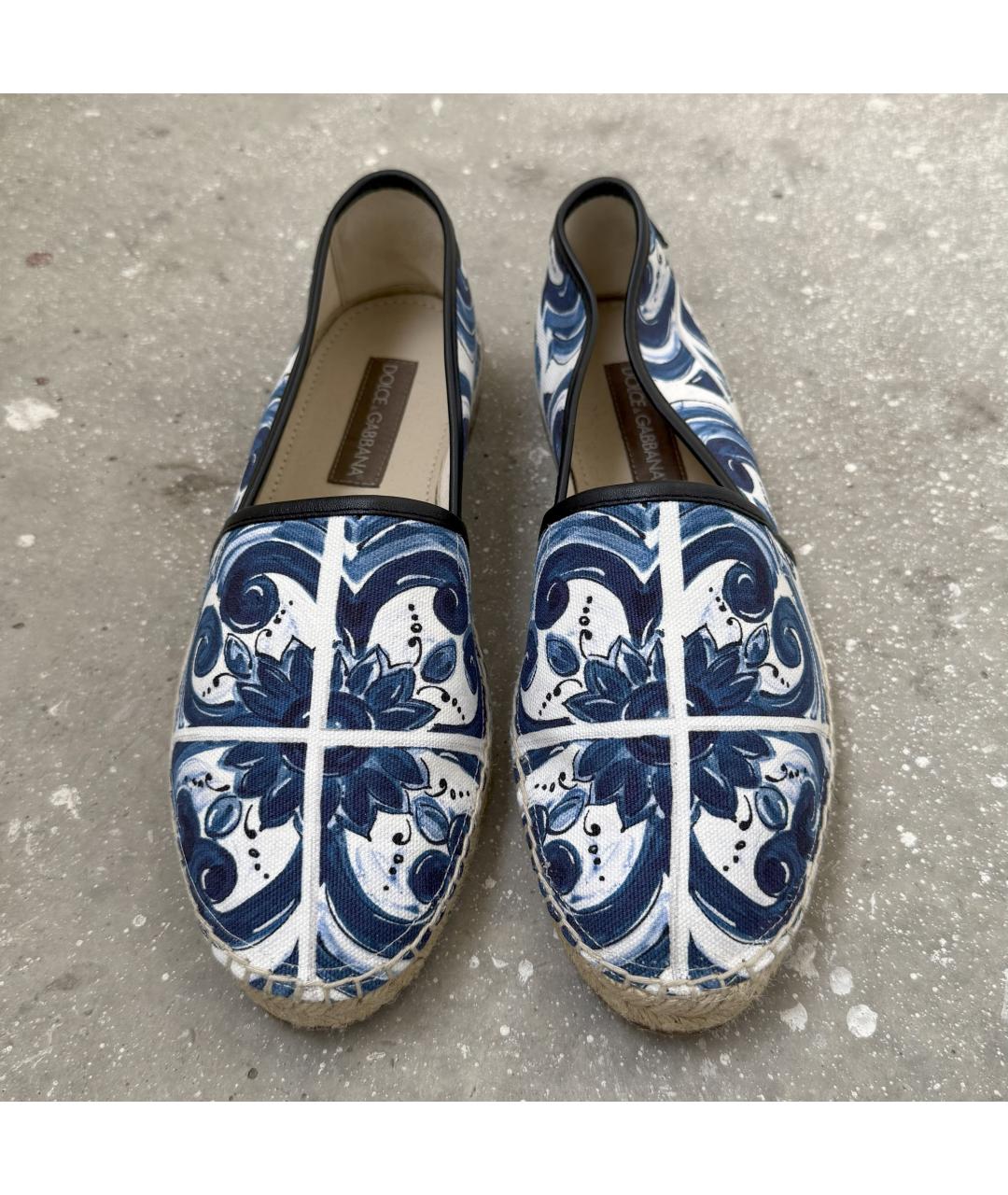 DOLCE&GABBANA Синие текстильные эспадрильи, фото 8