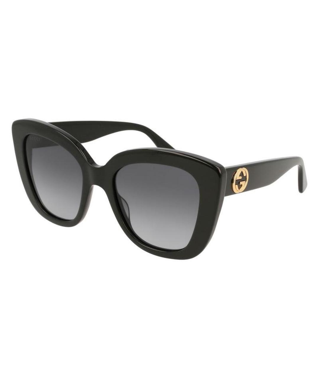 GUCCI Черные пластиковые солнцезащитные очки, фото 1