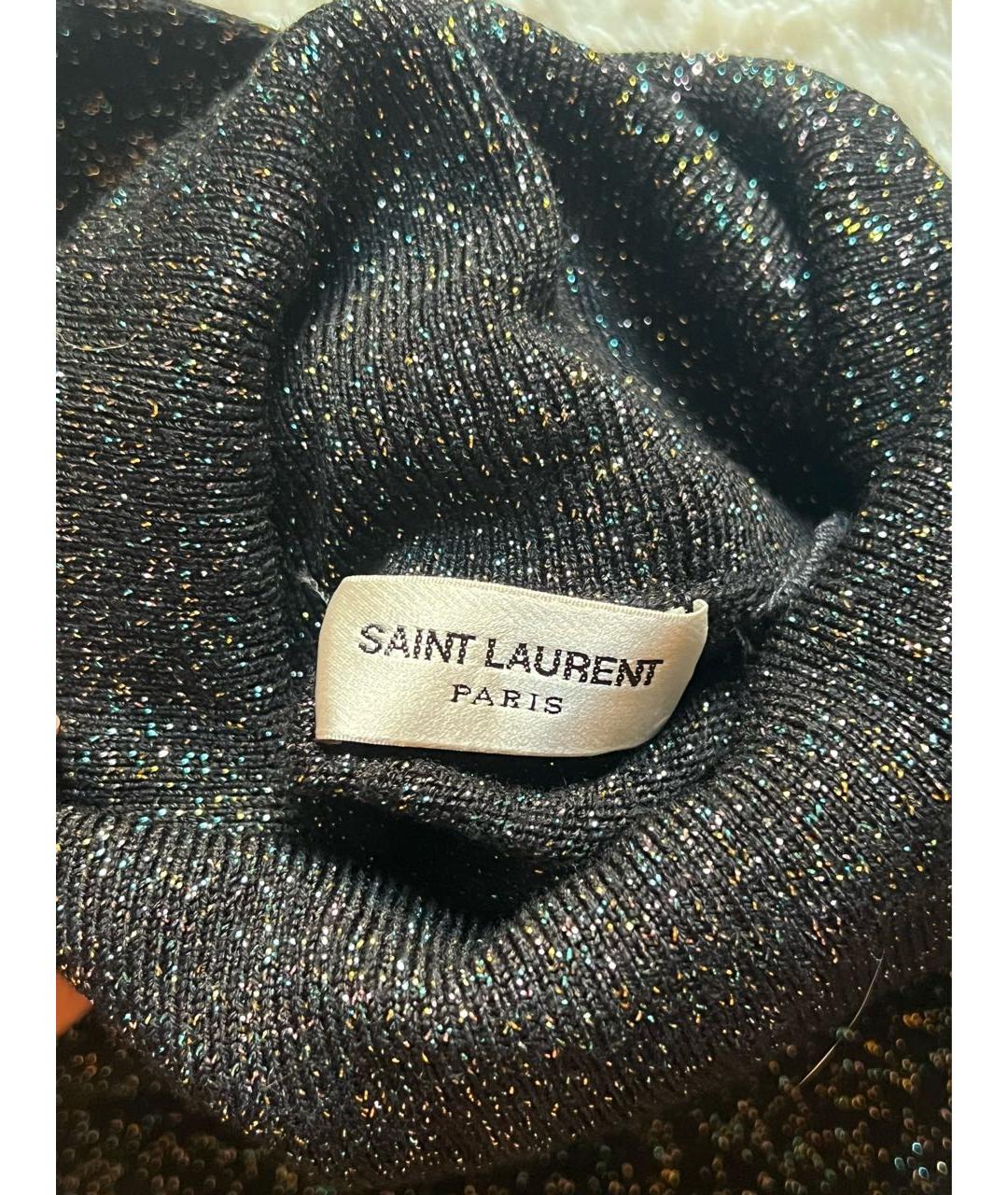 SAINT LAURENT Черный шерстяной джемпер / свитер, фото 2