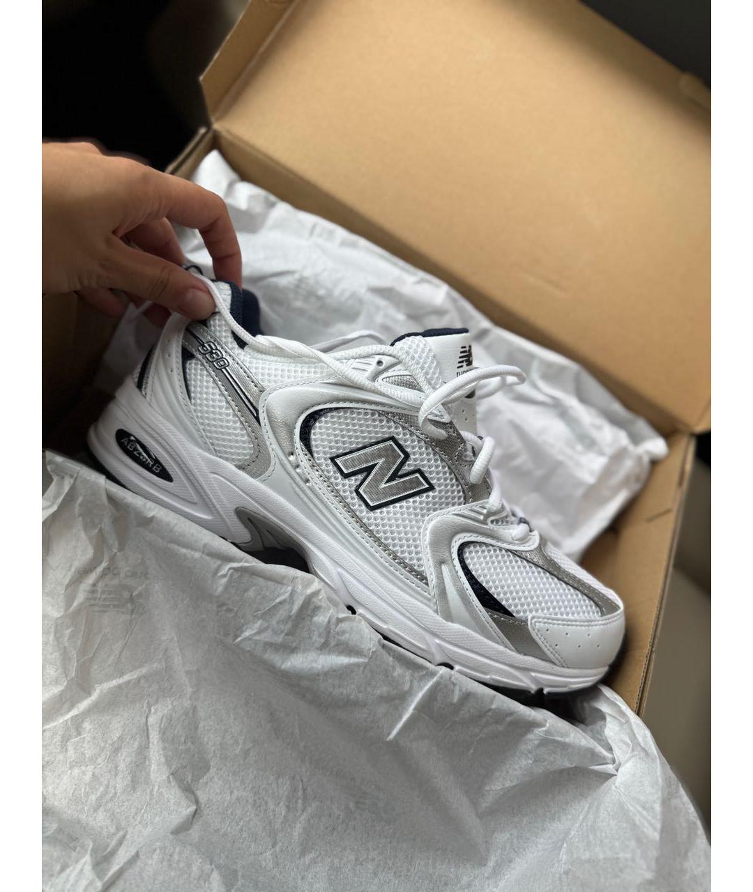 NEW BALANCE Серебряные кроссовки, фото 5