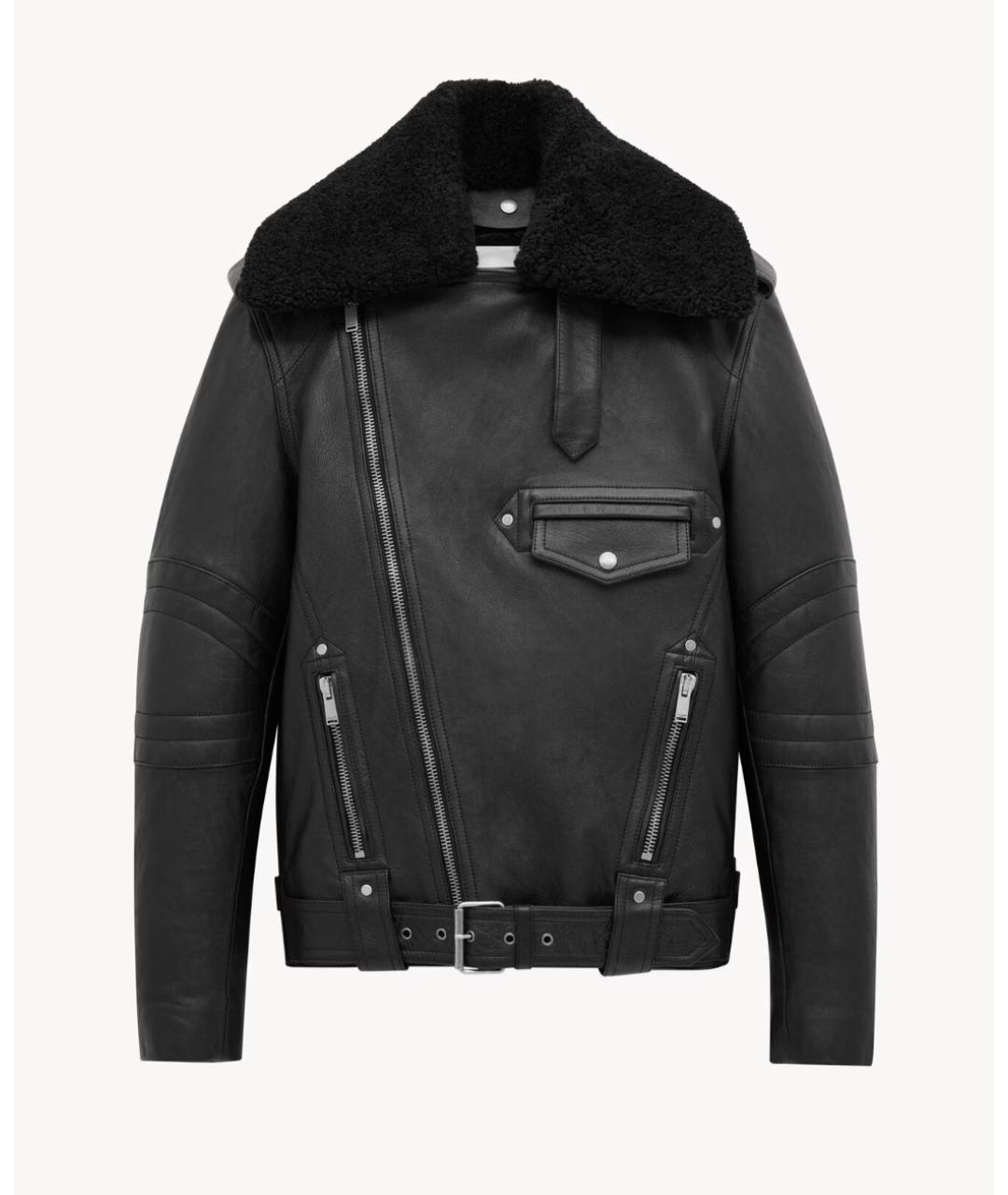 SAINT LAURENT Черная кожаная куртка, фото 8