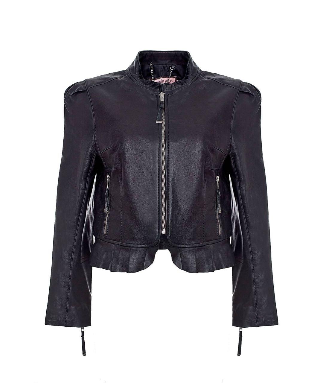 JUICY COUTURE Черная кожаная куртка, фото 9