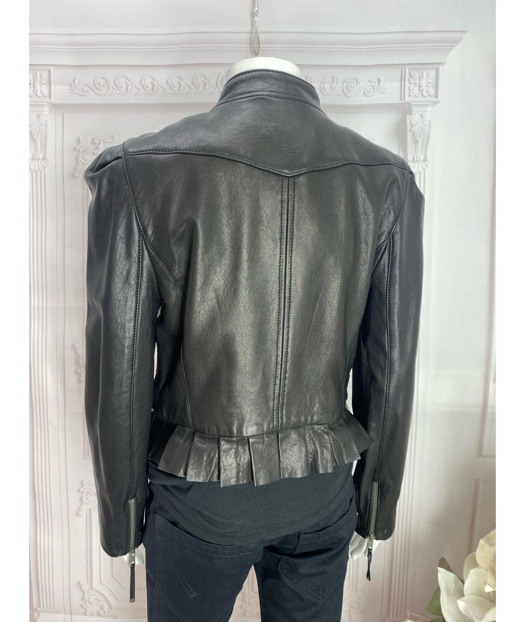 JUICY COUTURE Черная кожаная куртка, фото 2