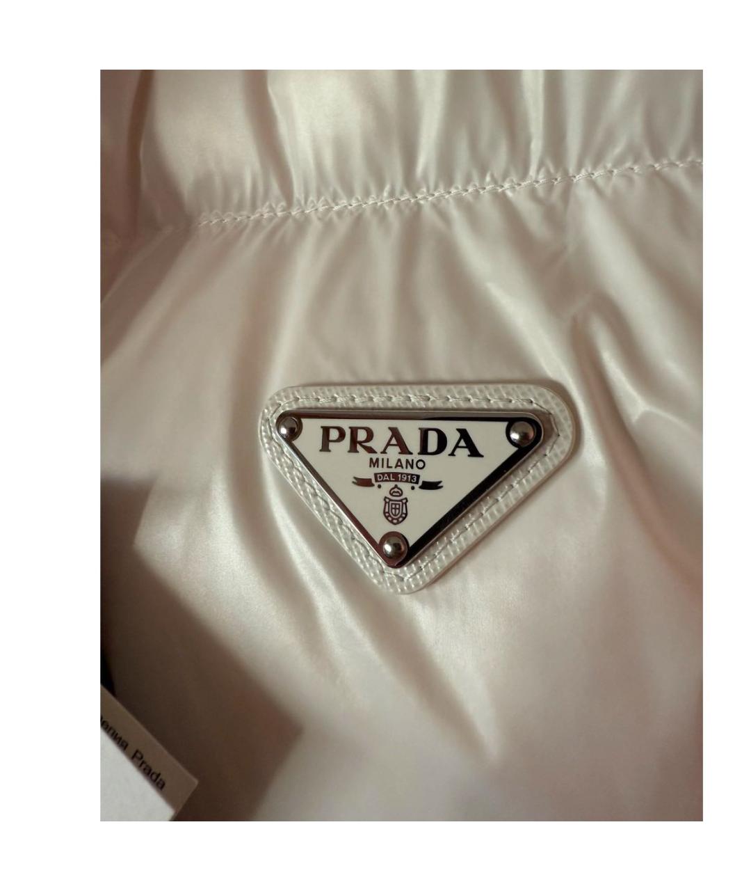 PRADA Белый пуховик, фото 4