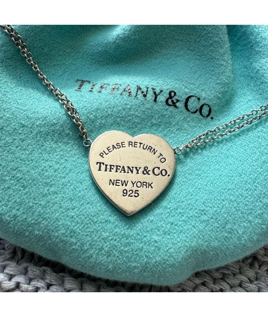 TIFFANY&CO Серебряное серебряное колье, фото 3