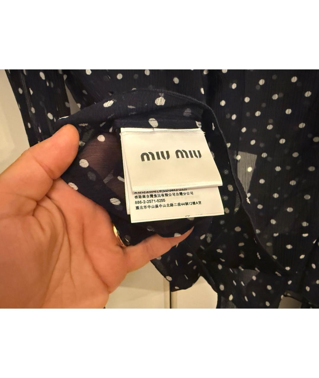 MIU MIU Черная рубашка, фото 6