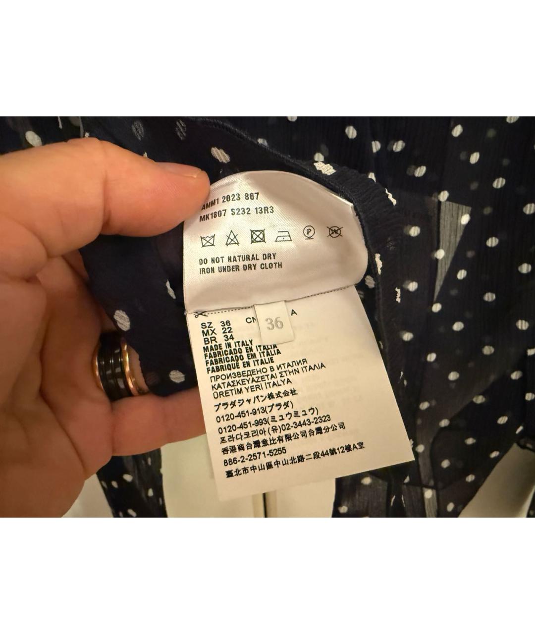 MIU MIU Черная рубашка, фото 7