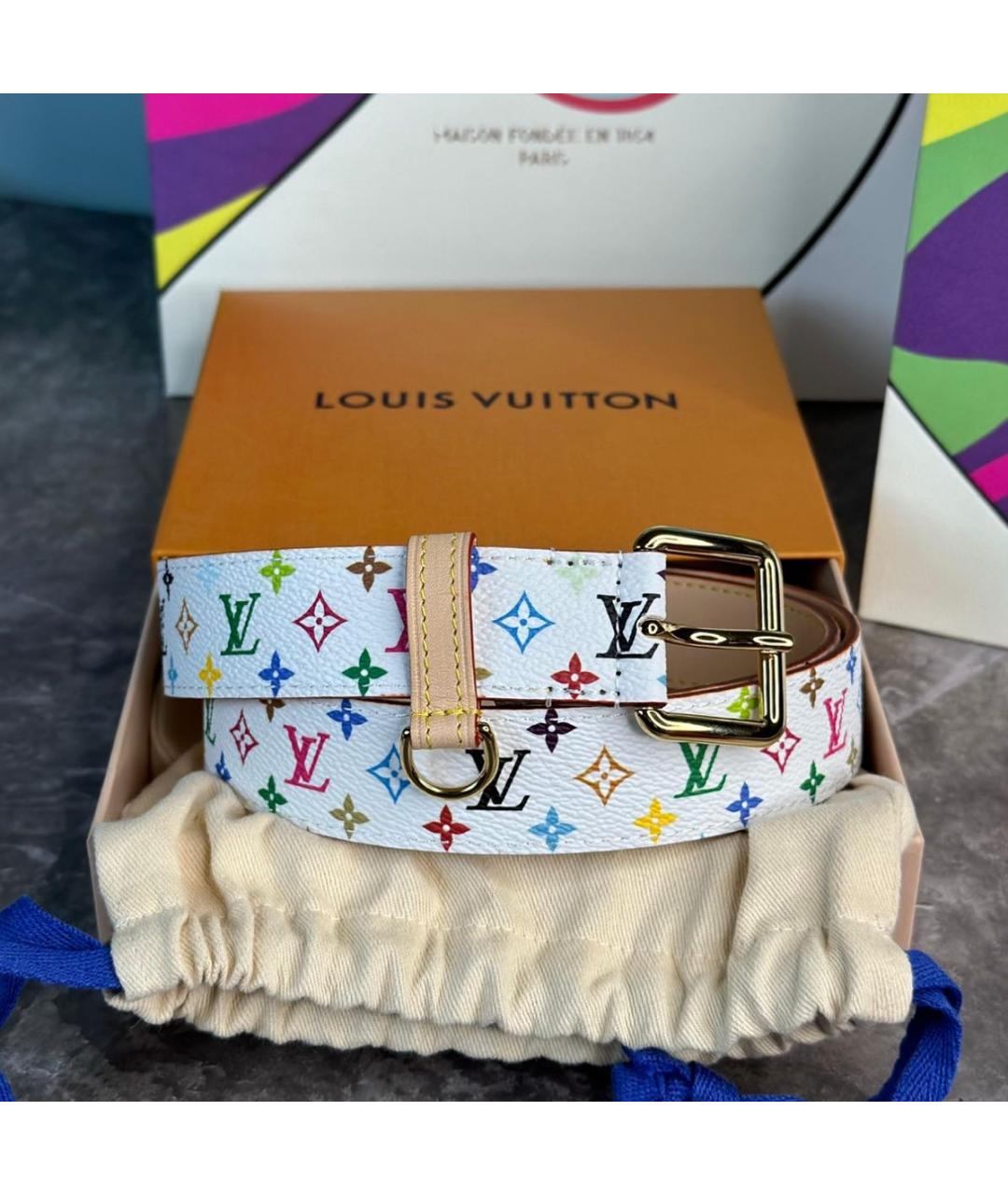 LOUIS VUITTON Кожаный ремень, фото 5