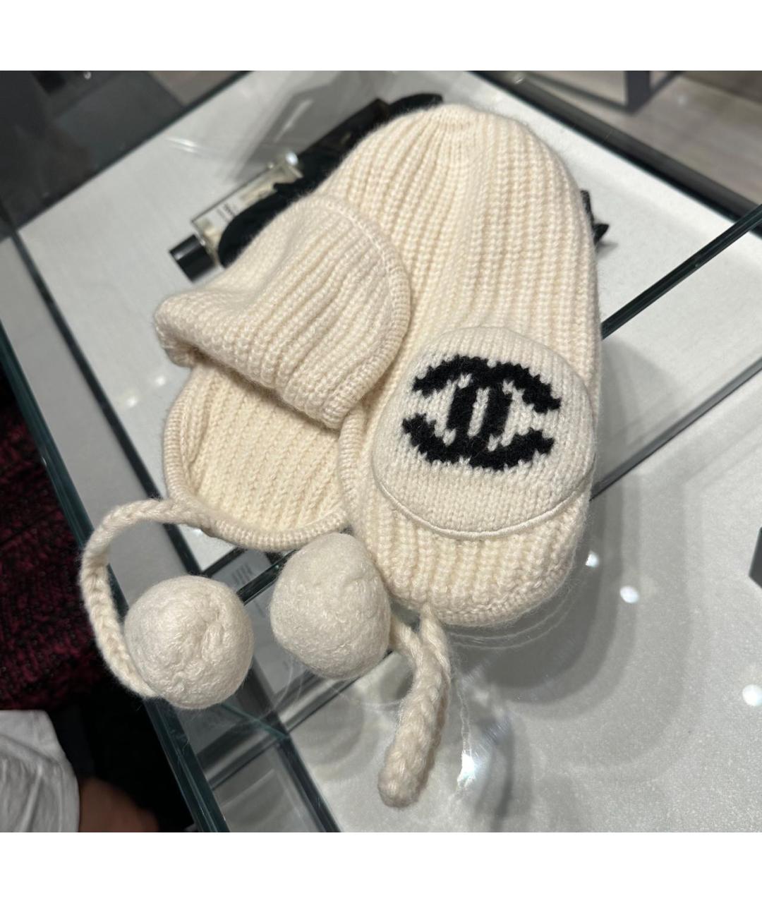 CHANEL Черная кашемировая шапка, фото 2