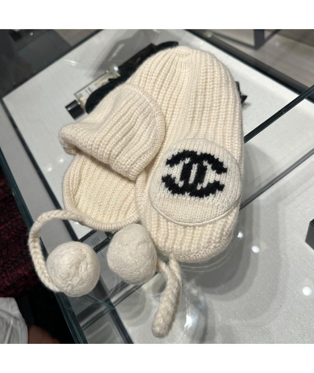 CHANEL Черная кашемировая шапка, фото 3