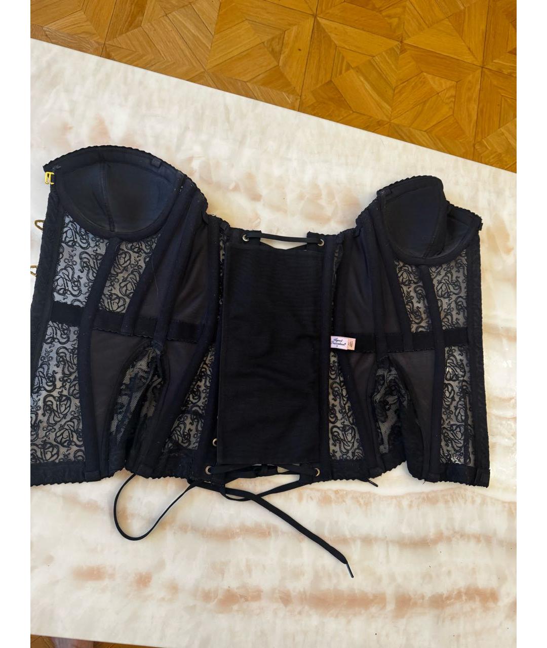 AGENT PROVOCATEUR Черный кружевной корсет, фото 3