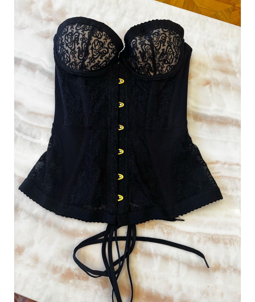 AGENT PROVOCATEUR Черный кружевной корсет, фото 4