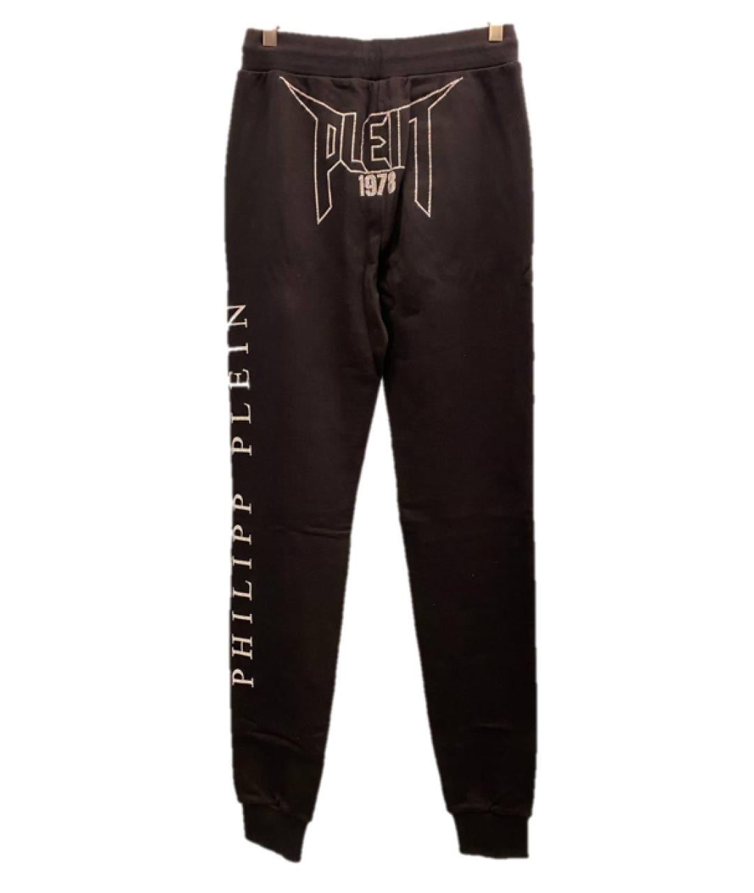 PHILIPP PLEIN Черные хлопковые спортивные брюки и шорты, фото 2
