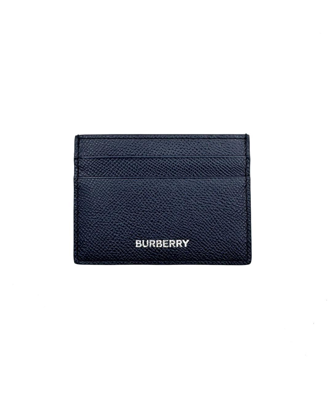 BURBERRY Синий кожаный кардхолдер, фото 1
