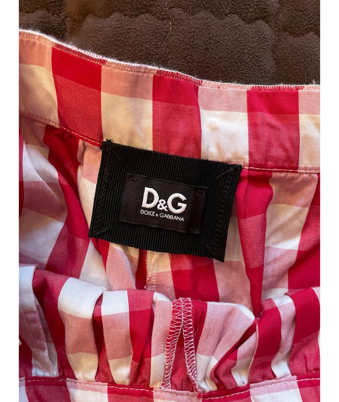 DOLCE&GABBANA Красные хлопковые шорты, фото 4