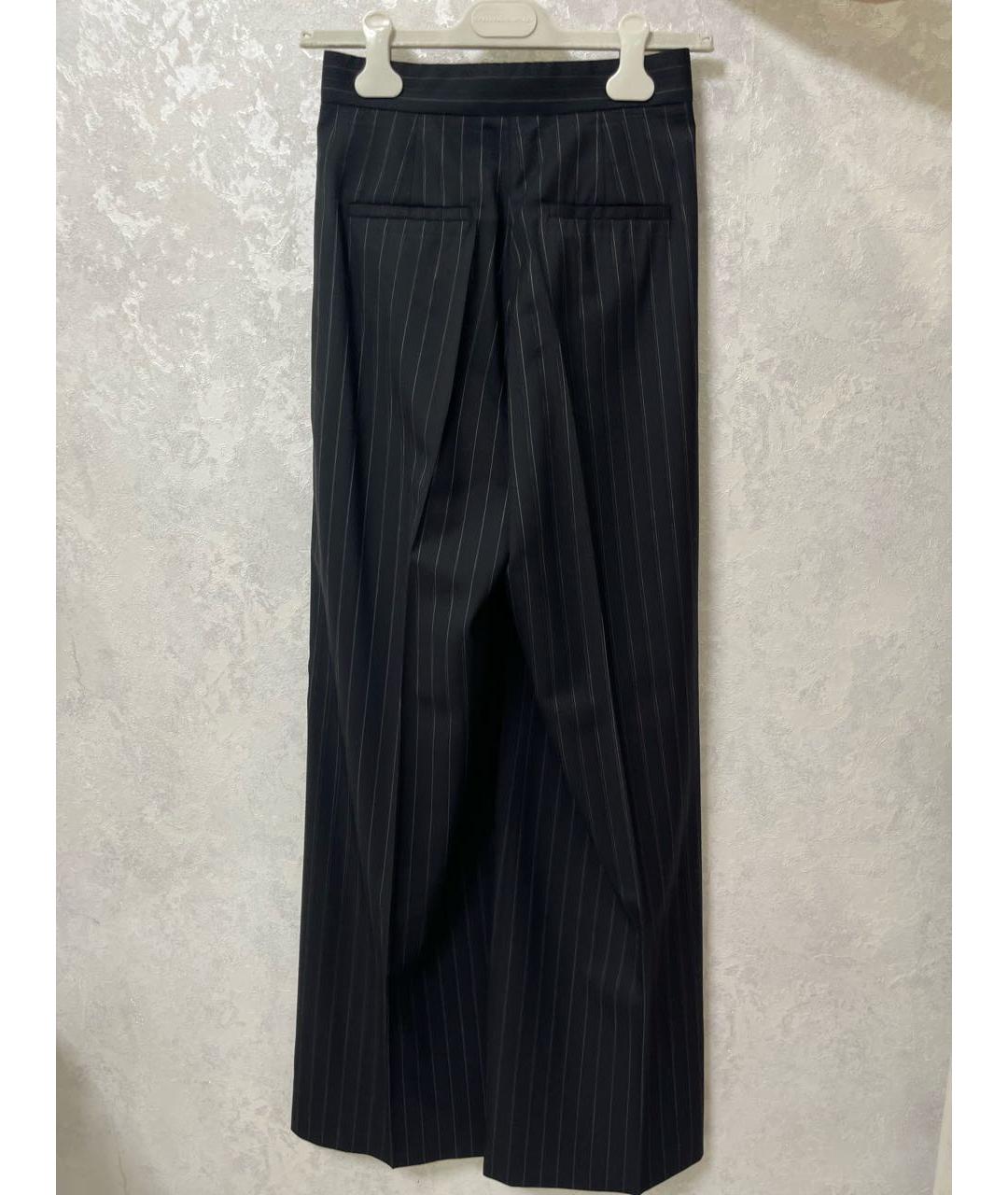 'S MAX MARA Черные шерстяные брюки широкие, фото 2
