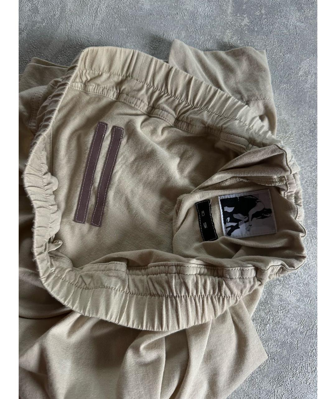 RICK OWENS DRKSHDW Бежевая хлопковая юбка миди, фото 3