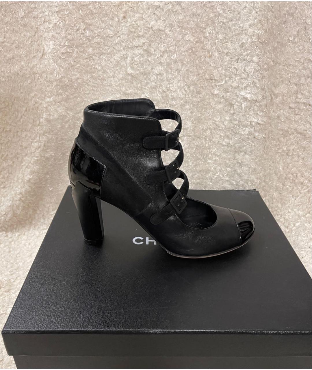 CHANEL Черные кожаные туфли, фото 9