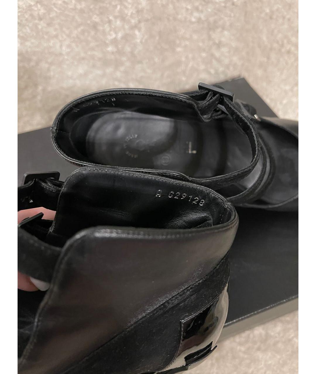 CHANEL Черные кожаные туфли, фото 8