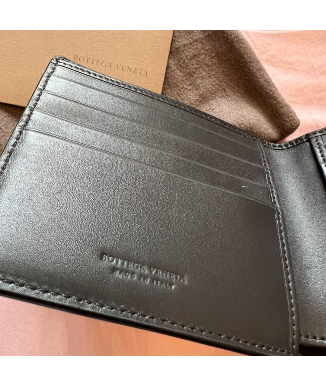 BOTTEGA VENETA Черный кошелек, фото 2