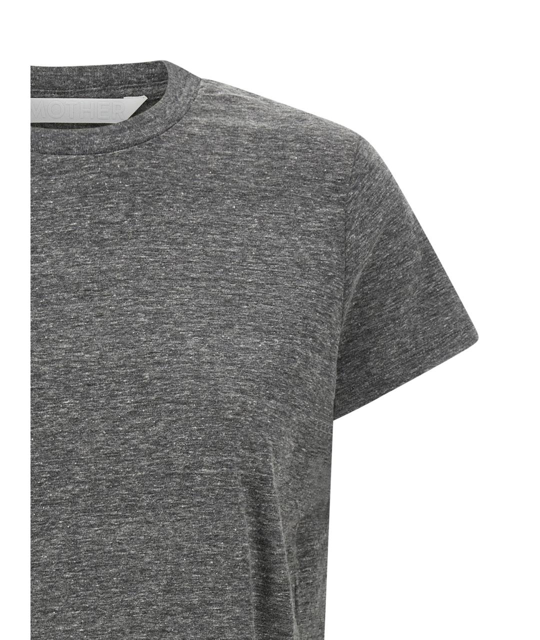 MOTHER Серая хлопковая футболка, фото 3