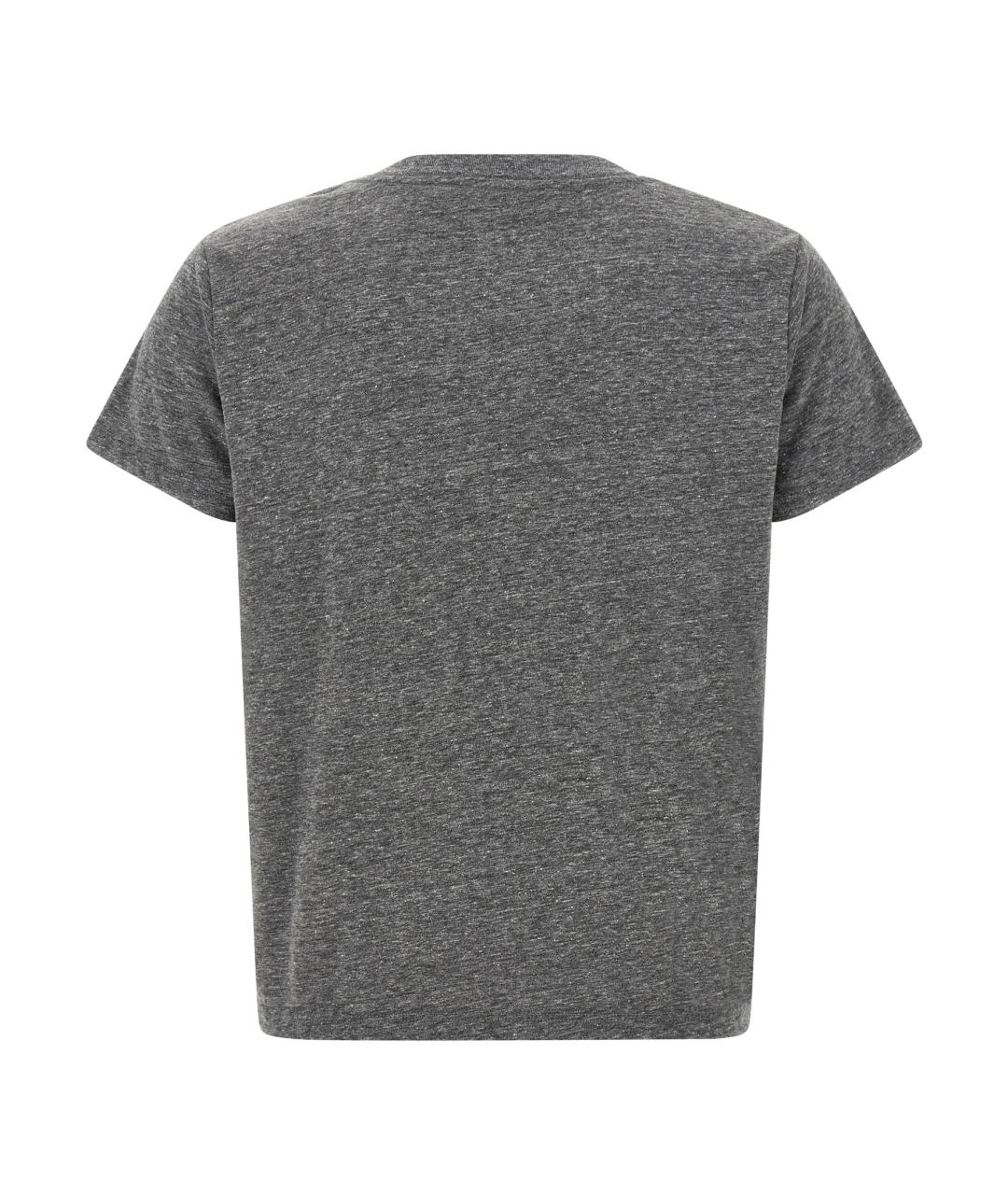 MOTHER Серая хлопковая футболка, фото 2