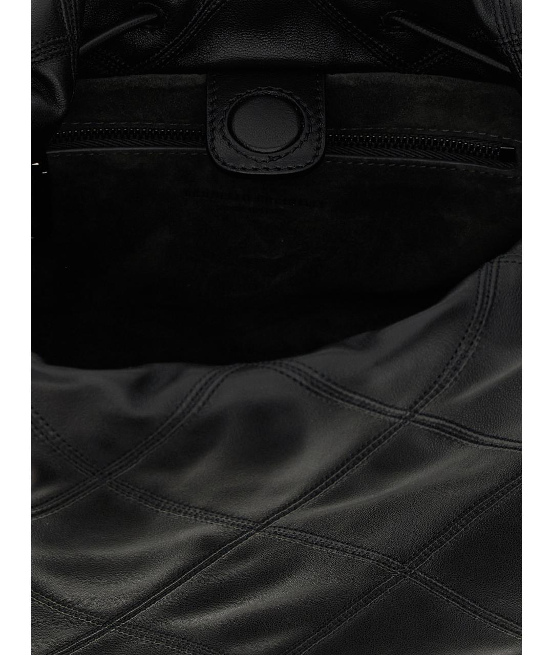 BRUNELLO CUCINELLI Черная кожаная сумка тоут, фото 4