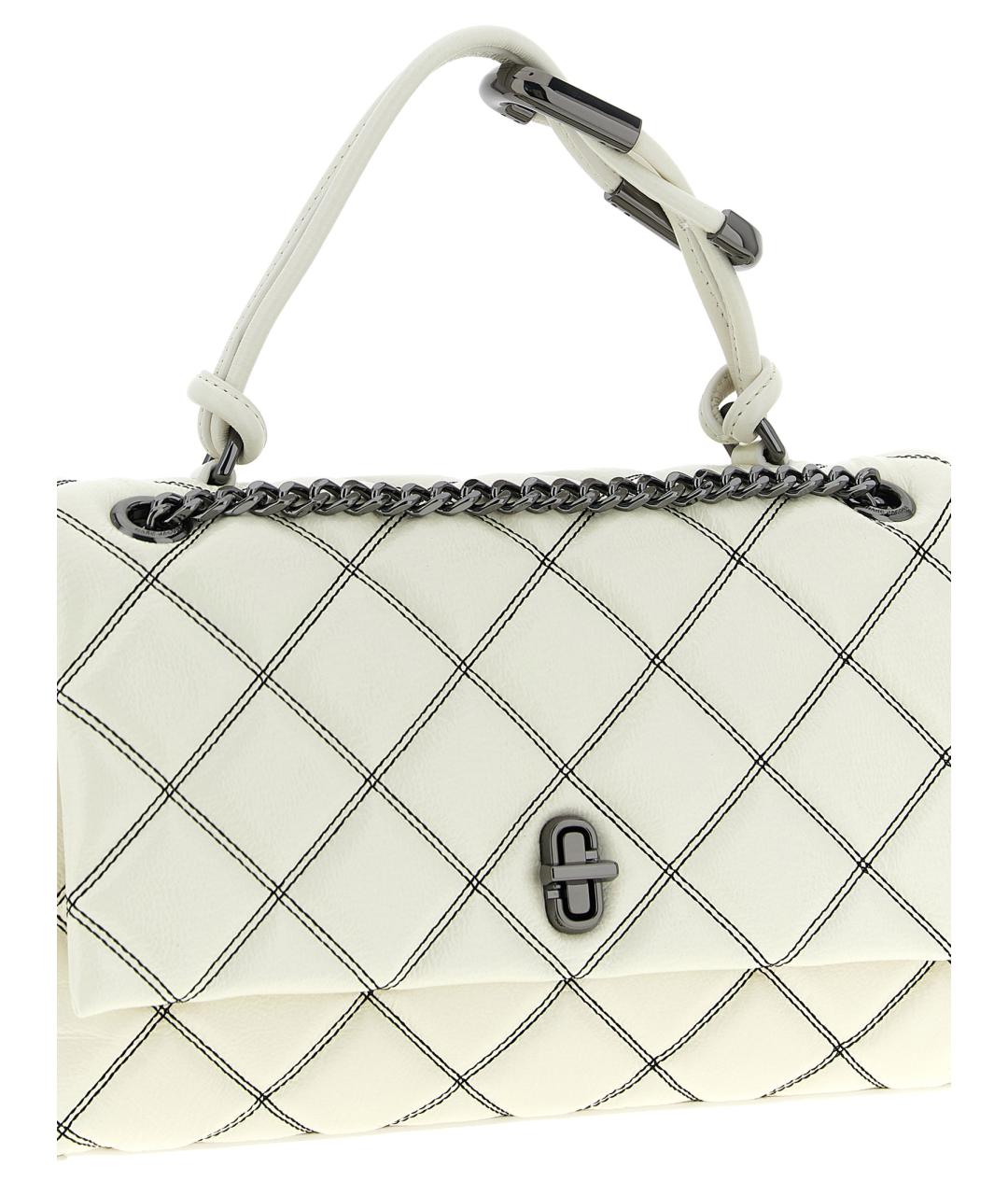 MARC JACOBS Белая кожаная сумка через плечо, фото 2