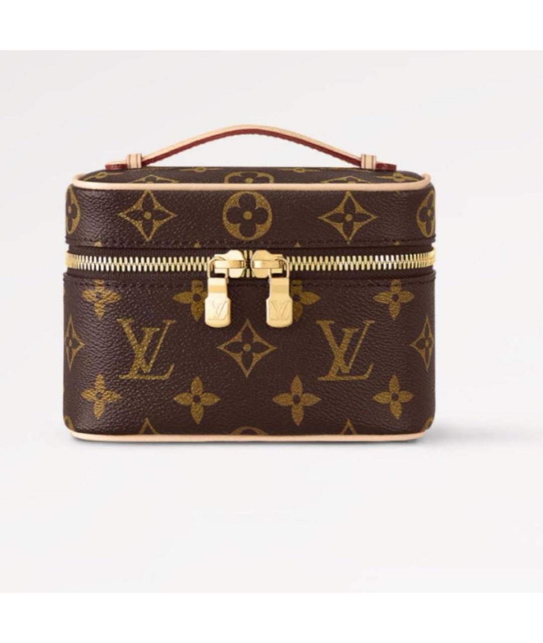 LOUIS VUITTON Коричневая кожаная сумка через плечо, фото 3