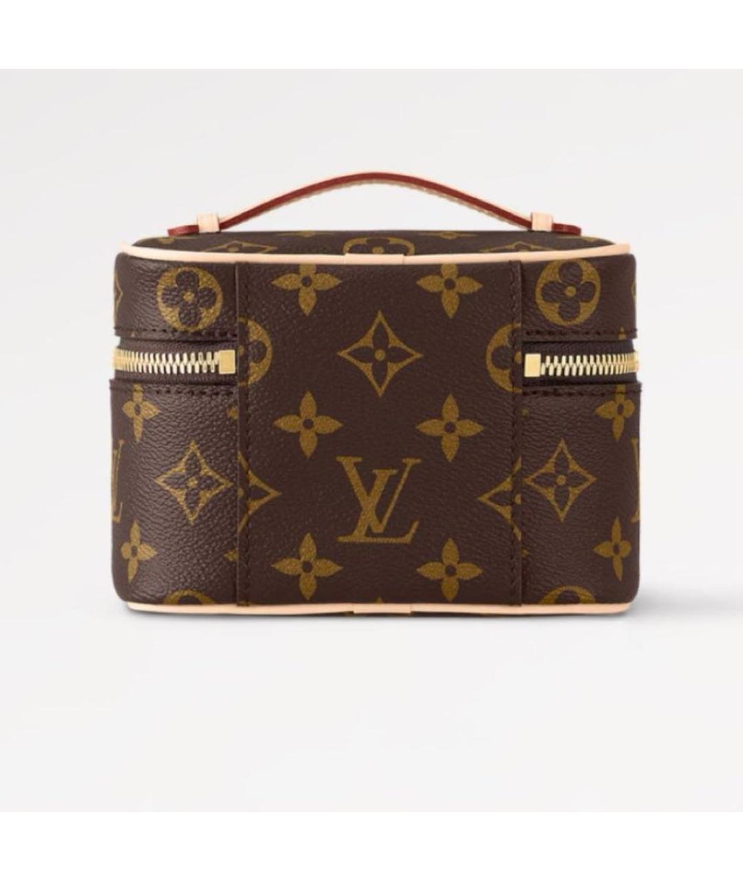 LOUIS VUITTON Коричневая кожаная сумка через плечо, фото 2