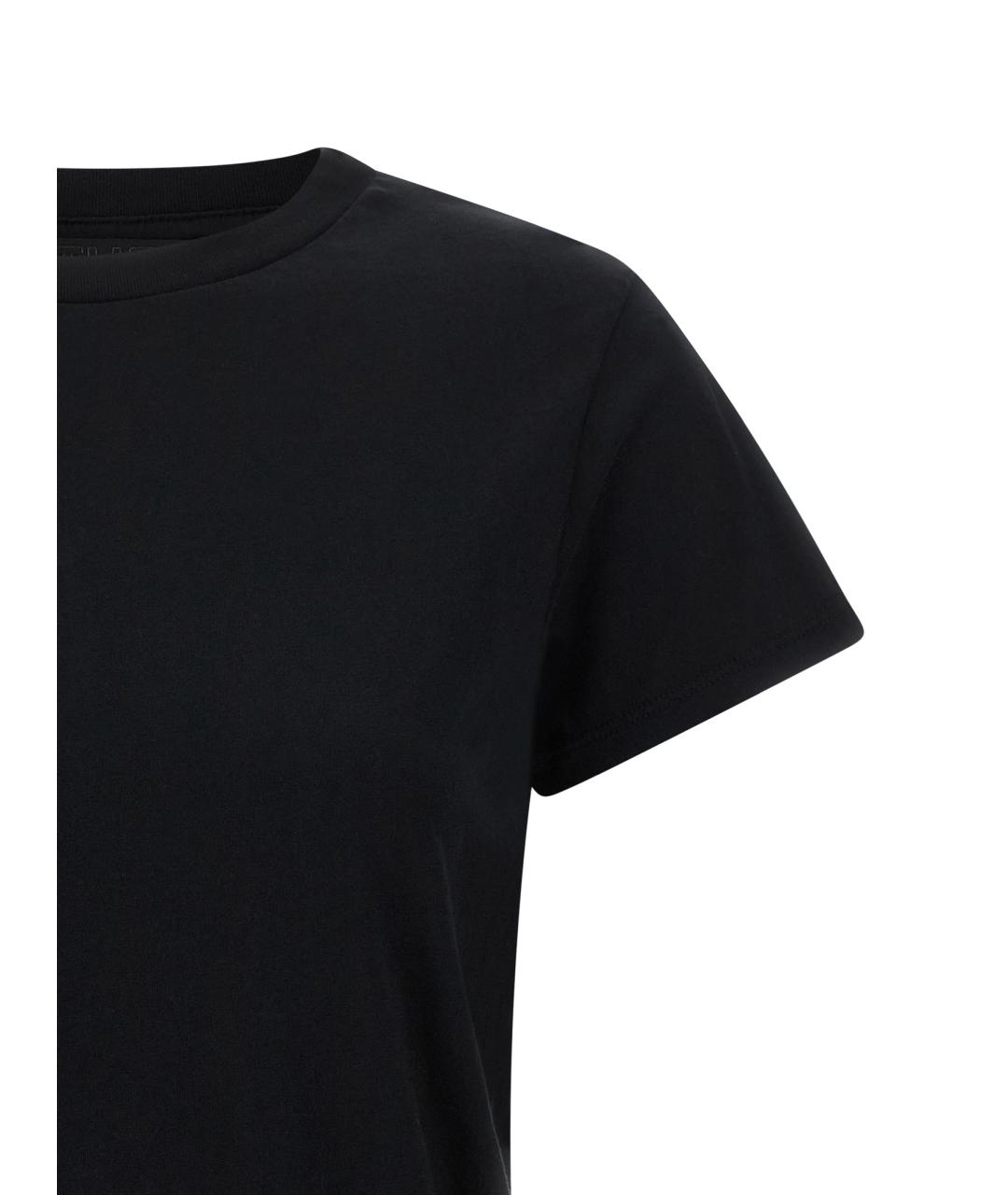 MOTHER Черная хлопковая футболка, фото 3