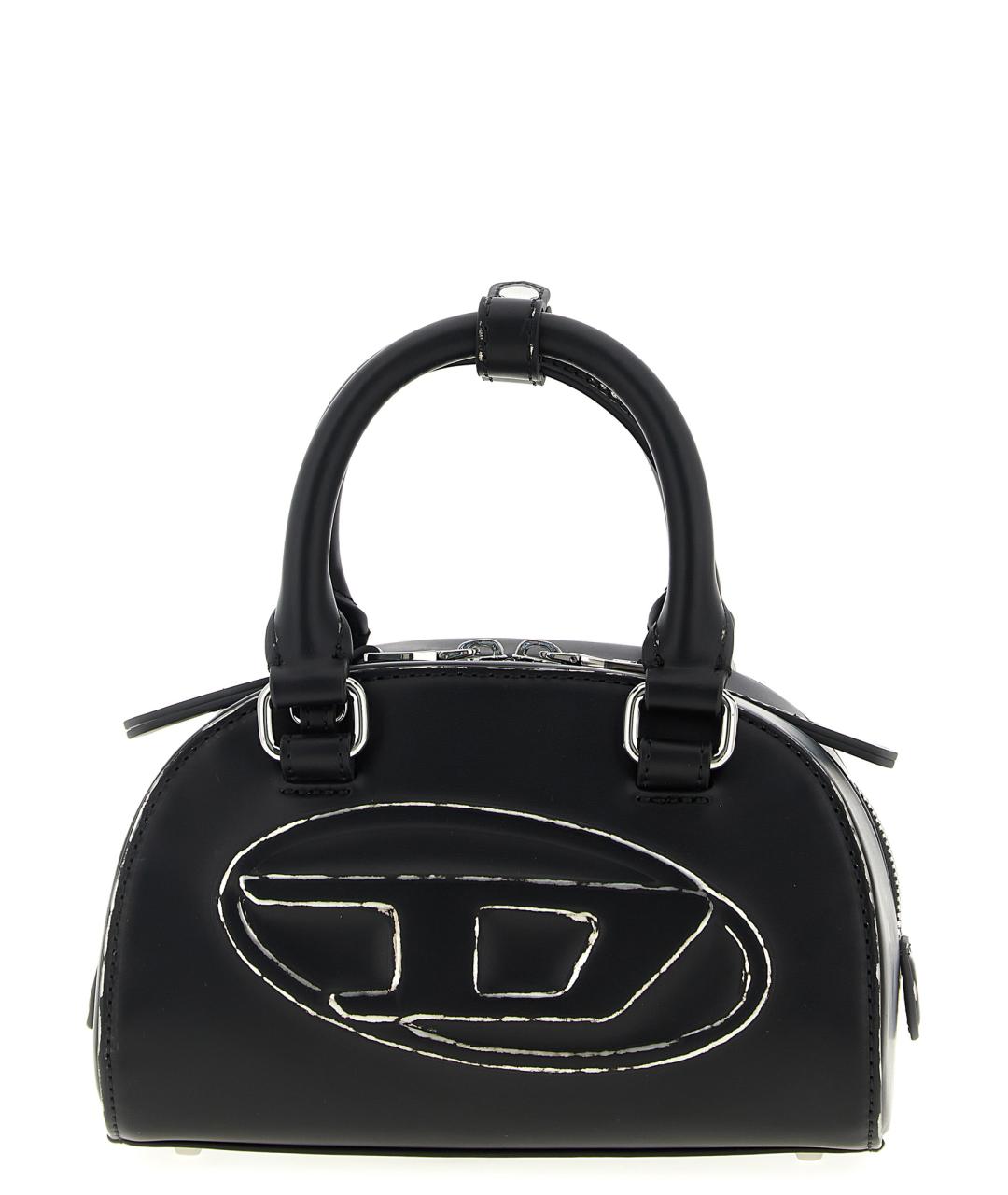 DIESEL Черная сумка тоут из искусственной кожи, фото 1