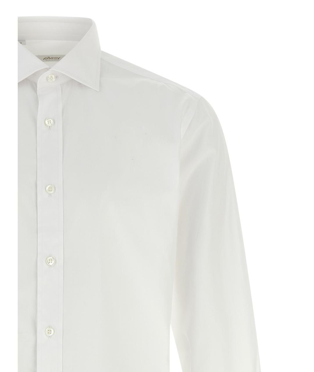 BRIONI Белая хлопковая кэжуал рубашка, фото 3