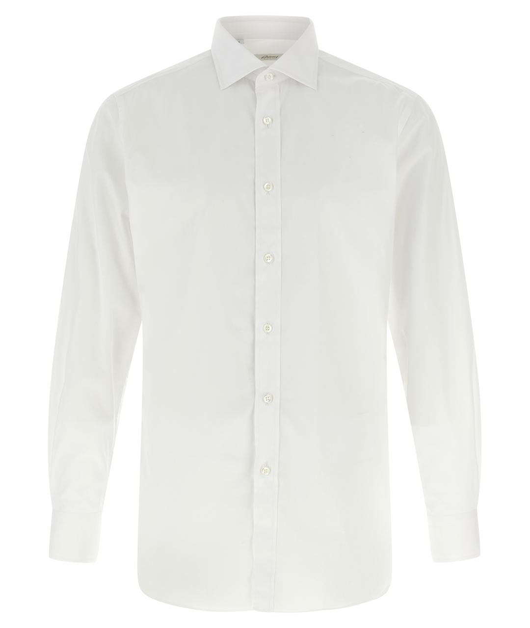 BRIONI Белая хлопковая кэжуал рубашка, фото 1