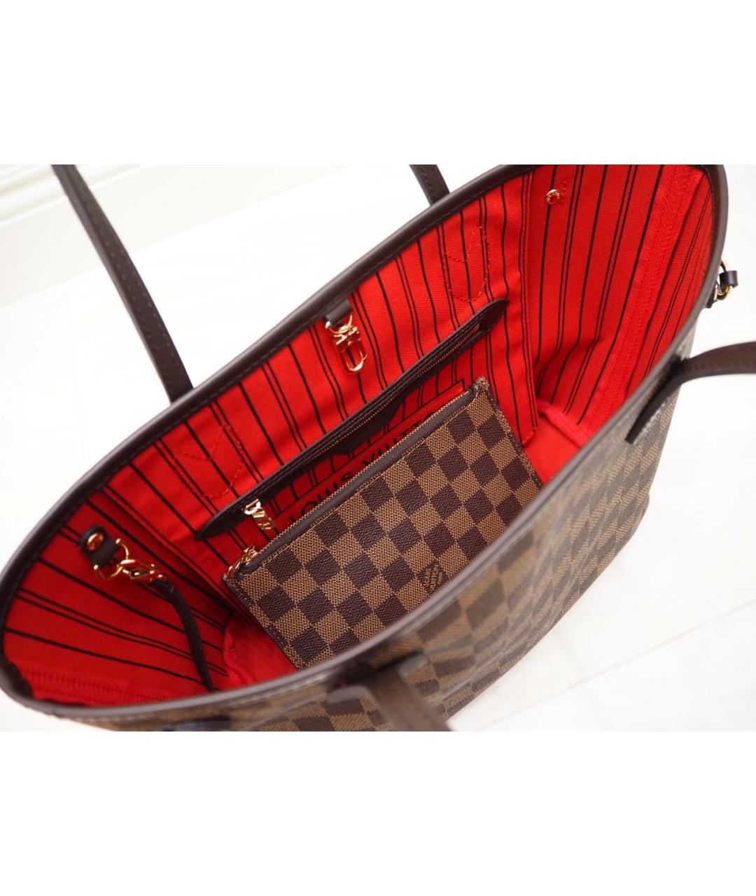 LOUIS VUITTON Коричневая синтетическая сумка тоут, фото 4