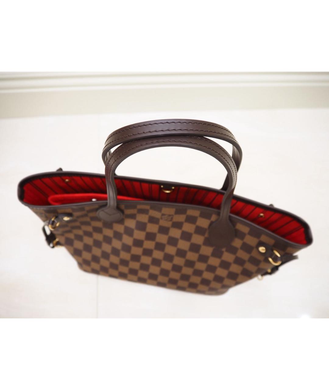 LOUIS VUITTON Коричневая синтетическая сумка тоут, фото 7