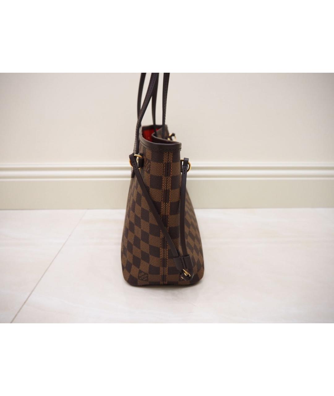 LOUIS VUITTON Коричневая синтетическая сумка тоут, фото 3