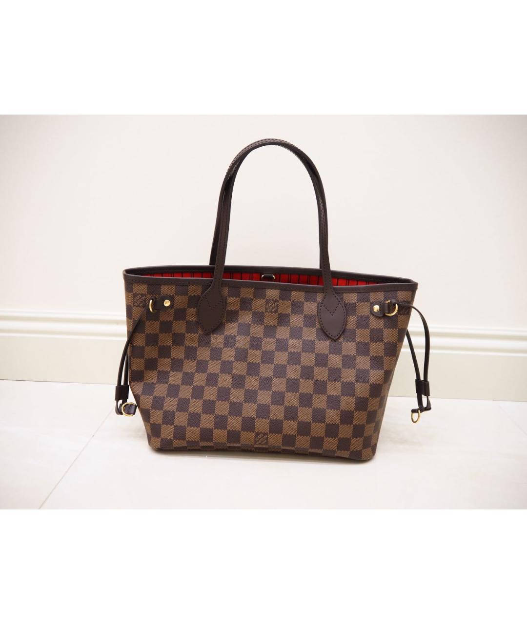 LOUIS VUITTON Коричневая синтетическая сумка тоут, фото 2