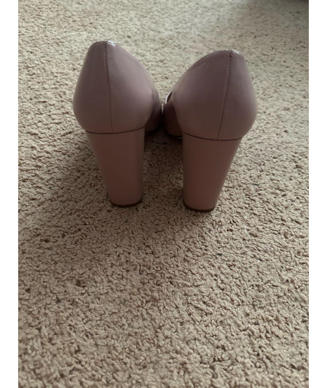 STUART WEITZMAN Розовые кожаные туфли, фото 4