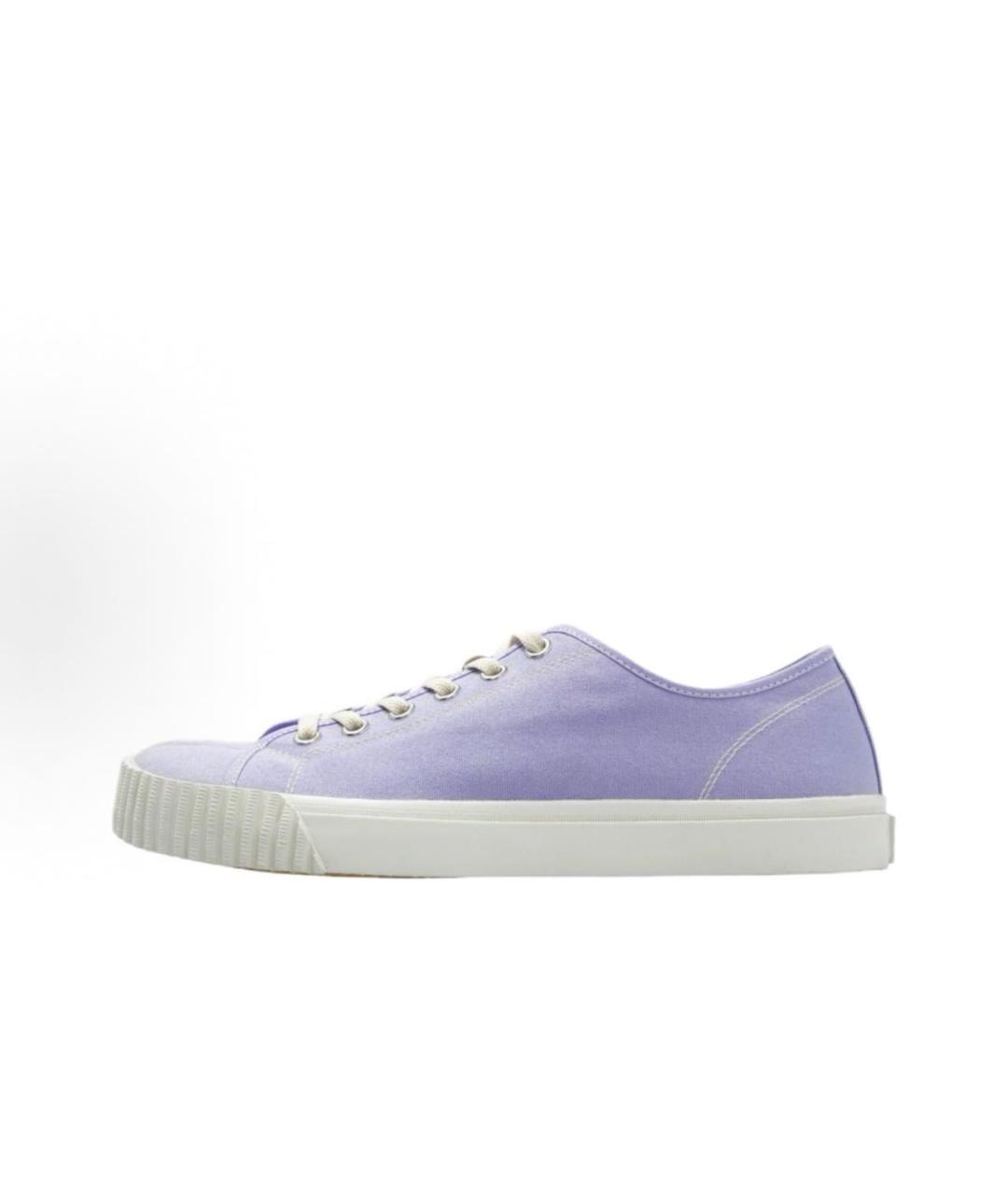 MAISON MARGIELA Фиолетовые текстильные кеды, фото 5