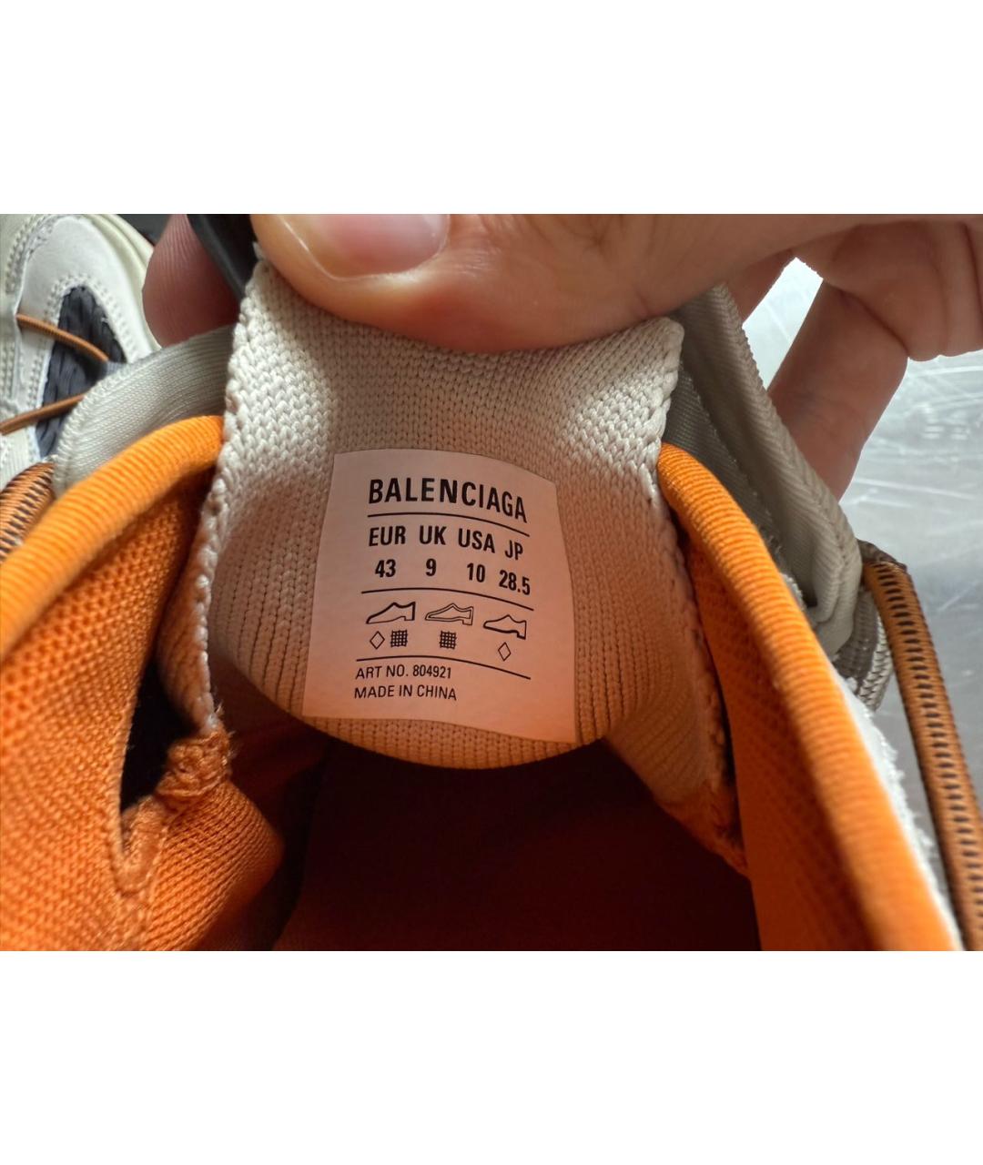 BALENCIAGA Белые низкие кроссовки / кеды, фото 6